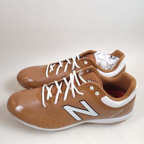 New Balance Men’s 4040v5 TPU Molded Baseball Cleats Texas Orange Size 16 main image 9